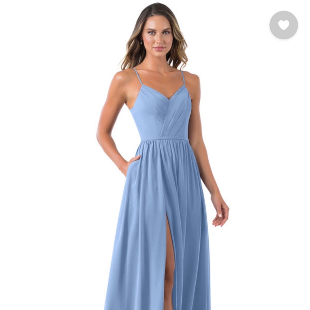 Azazie Cora Bridesmaid Dress in Steel Blue